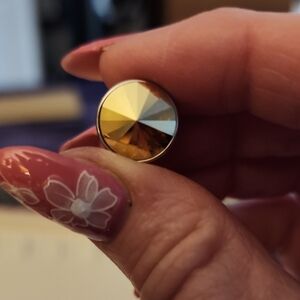 Gold Crystal Round QUDO TOPPER - Women Jewelry